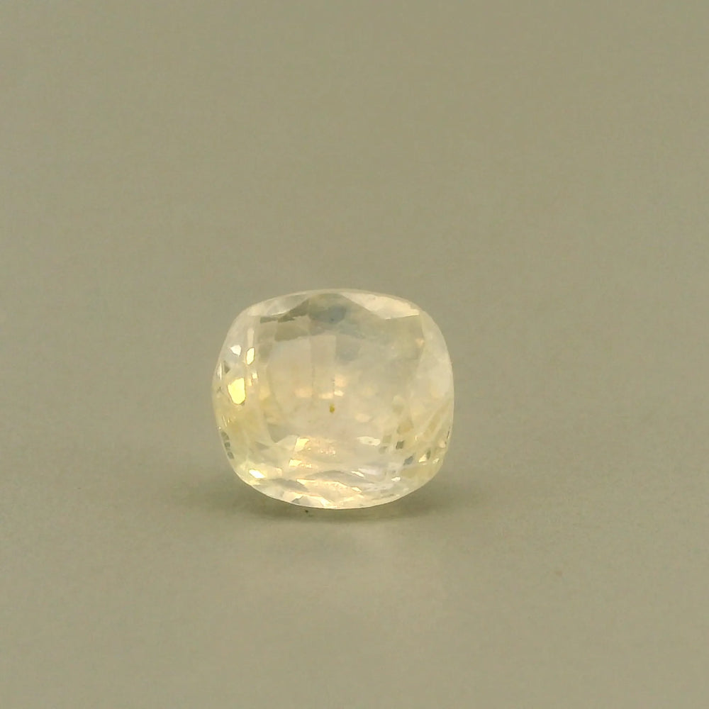 Sri Lankan Yellow Sapphire (Pukhraj) 1.82 Carat / 2.03 Ratti, Unheated and Untreated – No indications of treatment observed – front view