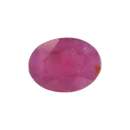 African Ruby (Manik) 3.77 Carat / 4.19 Ratti, Unheated and Untreated – No indications of treatment observed – front view
