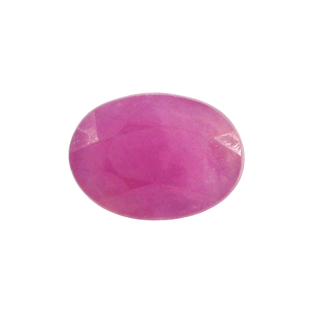 African Ruby (Manik) 4.32 Carat / 4.8 Ratti, Unheated and Untreated – No indications of treatment observed – front view