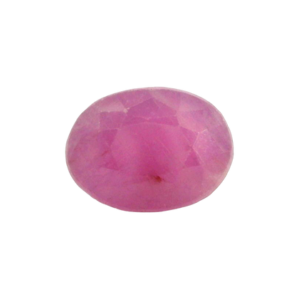African Ruby (Manik) 4.33 Carat / 4.82 Ratti, Unheated and Untreated – No indications of treatment observed – front view