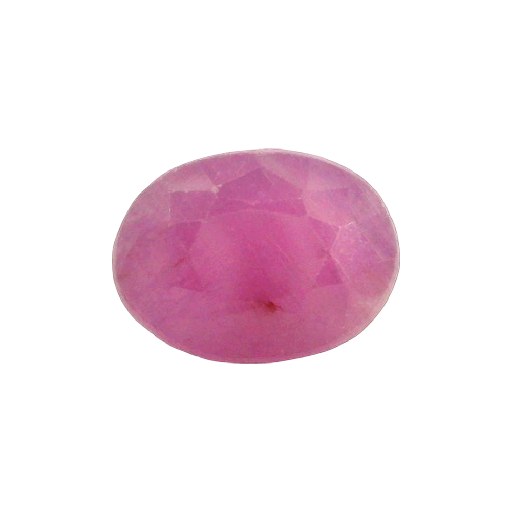 African Ruby (Manik) 4.33 Carat / 4.82 Ratti, Unheated and Untreated – No indications of treatment observed – front view