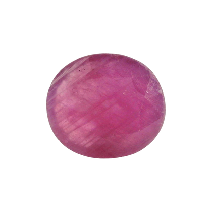 African Ruby (Manik) 4.08 Carat / 4.54 Ratti, Unheated and Untreated – No indications of treatment observed – front view