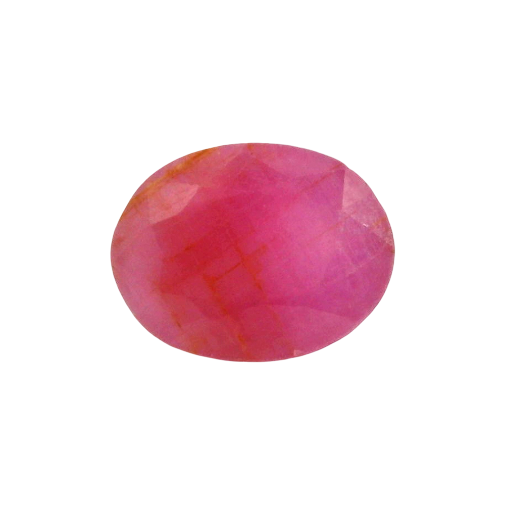 African Ruby (Manik) 3.23 Carat / 3.59 Ratti, Unheated and Untreated – No indications of treatment observed – front view