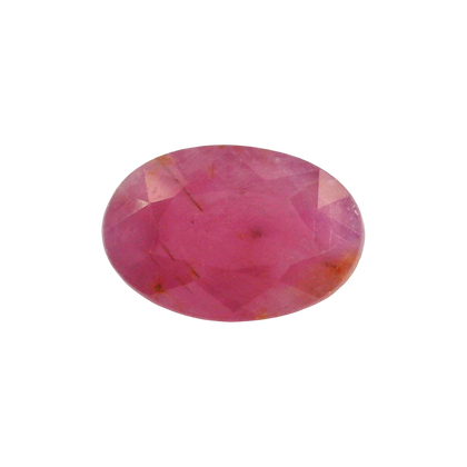 African Ruby (Manik) 4.06 Carat / 4.52 Ratti, Unheated and Untreated – No indications of treatment observed – front view