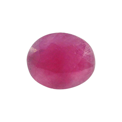 African Ruby (Manik) 3.8 Carat / 4.23 Ratti, Unheated and Untreated – No indications of treatment observed – front view