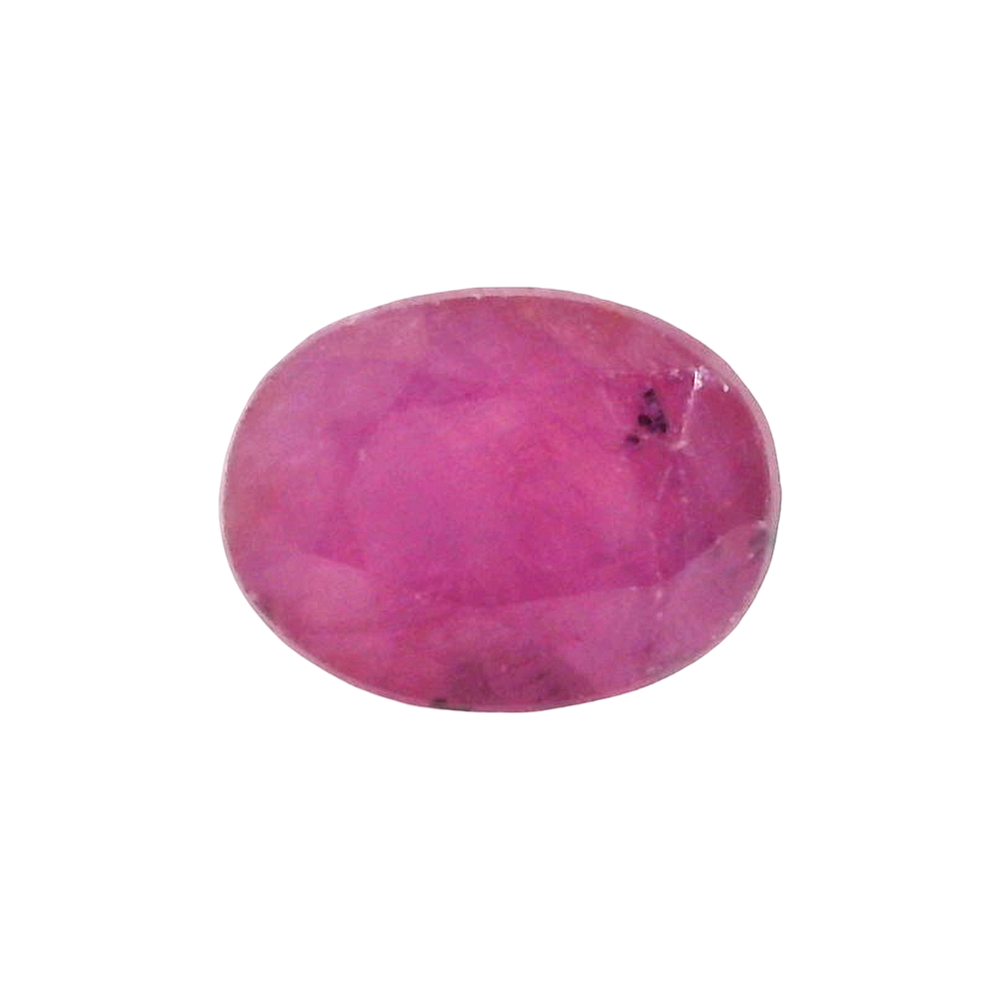African Ruby (Manik) 4.87 Carat / 5.42 Ratti, Unheated and Untreated – No indications of treatment observed – front view