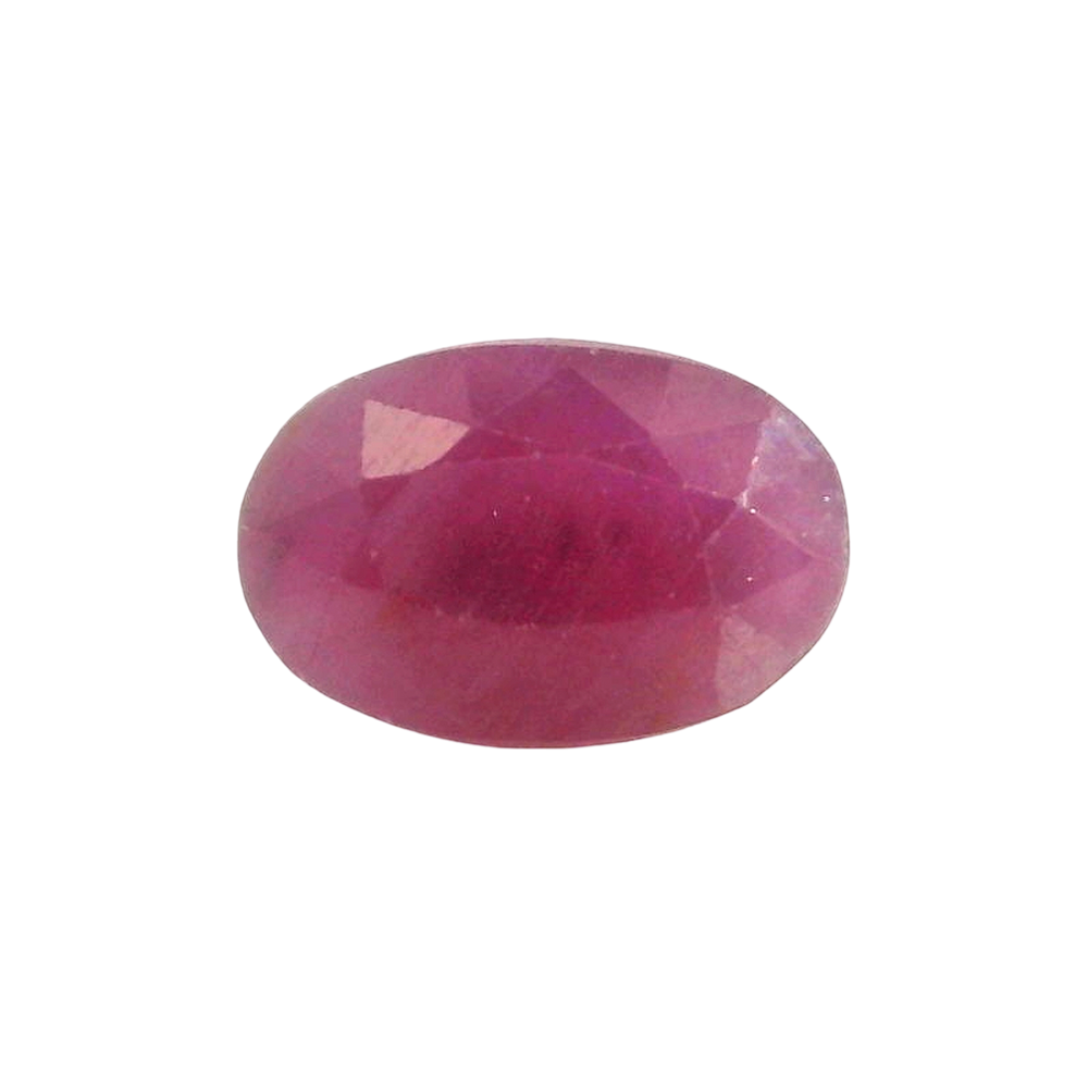 African Ruby (Manik) 3.47 Carat / 3.86 Ratti, Unheated and Untreated – No indications of treatment observed – front view