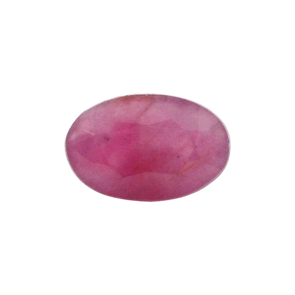 African Ruby (Manik) 3.7 Carat / 4.12 Ratti, Unheated and Untreated – No indications of treatment observed – front view