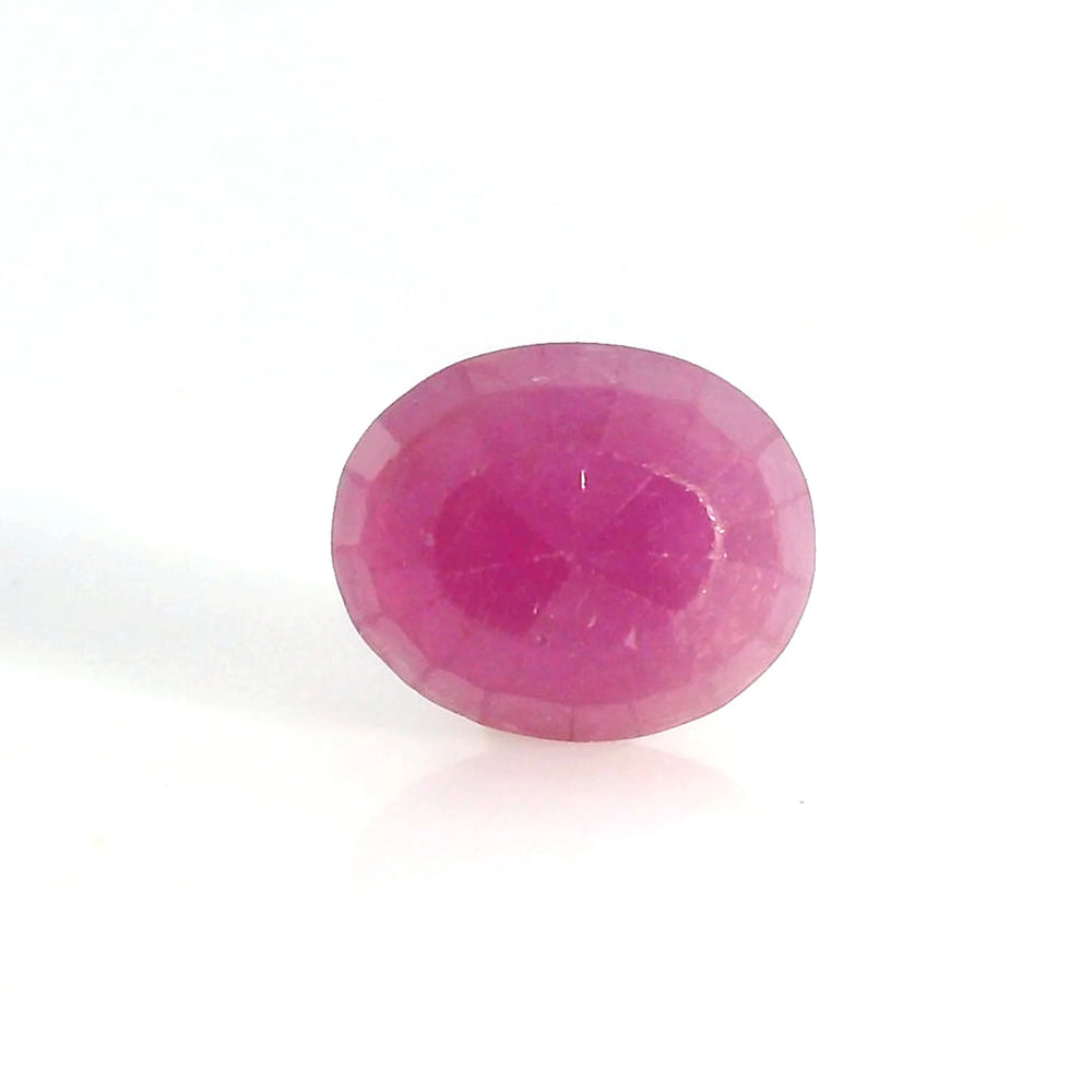 African Ruby (Manik) 4.43 Carat / 4.93 Ratti, Unheated and Untreated – No indications of treatment observed – back view