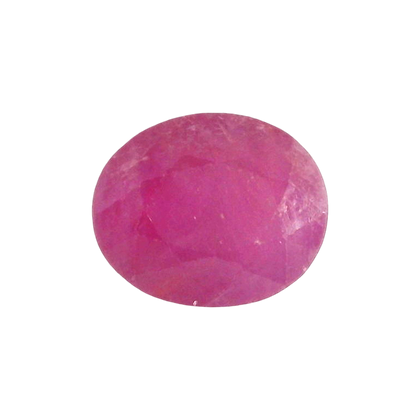 African Ruby (Manik) 4.43 Carat / 4.93 Ratti, Unheated and Untreated – No indications of treatment observed – front view