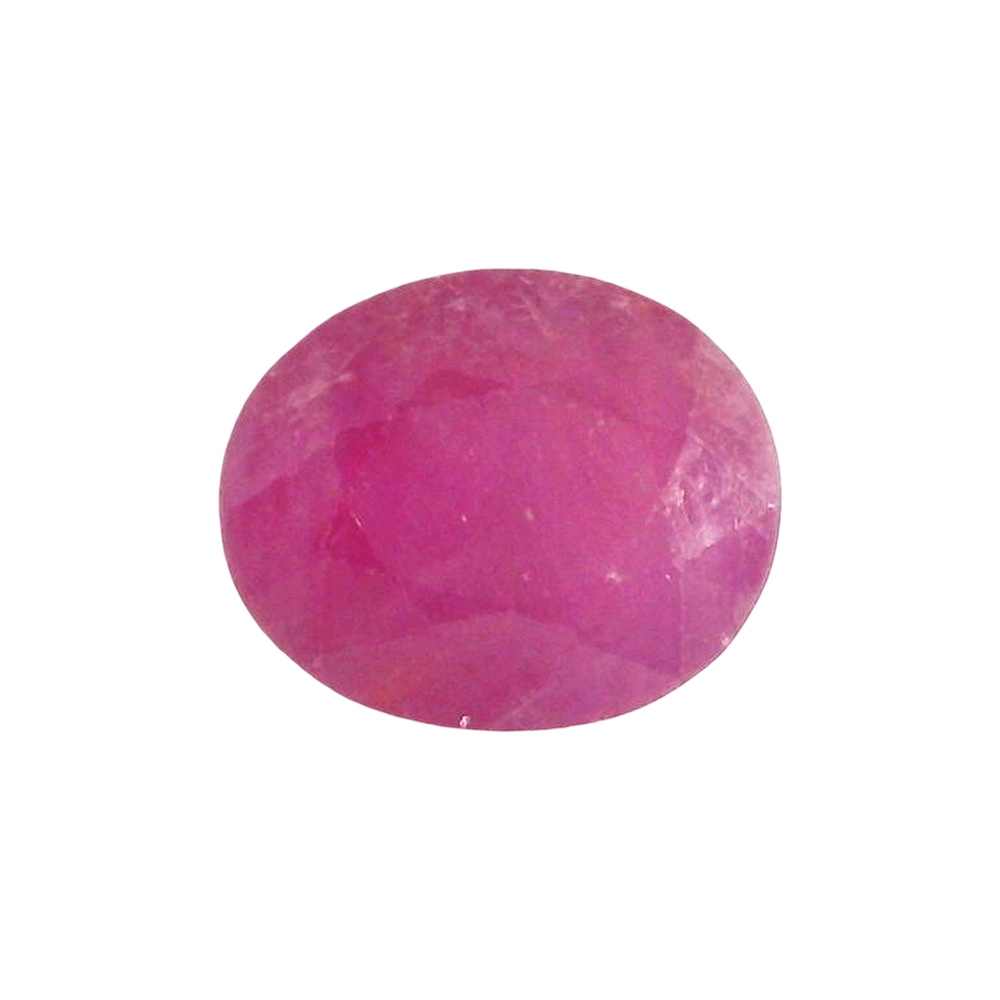 African Ruby (Manik) 4.43 Carat / 4.93 Ratti, Unheated and Untreated – No indications of treatment observed – front view