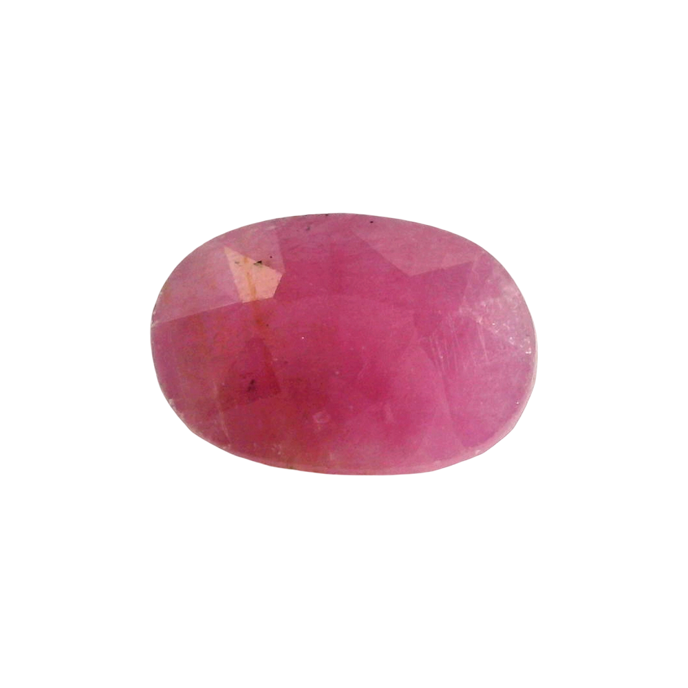 African Ruby (Manik) 5.02 Carat / 5.58 Ratti, Unheated and Untreated – No indications of treatment observed – front view