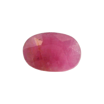 African Ruby (Manik) 5.02 Carat / 5.58 Ratti, Unheated and Untreated – No indications of treatment observed – front view