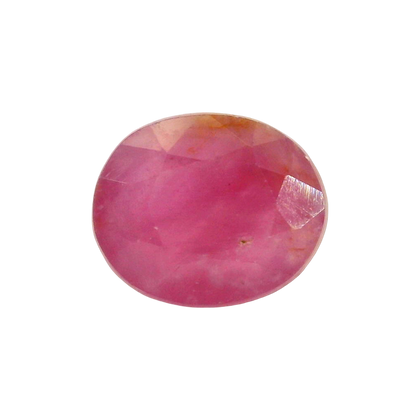 African Ruby (Manik) 4.64 Carat / 5.16 Ratti, Unheated and Untreated – No indications of treatment observed – front view