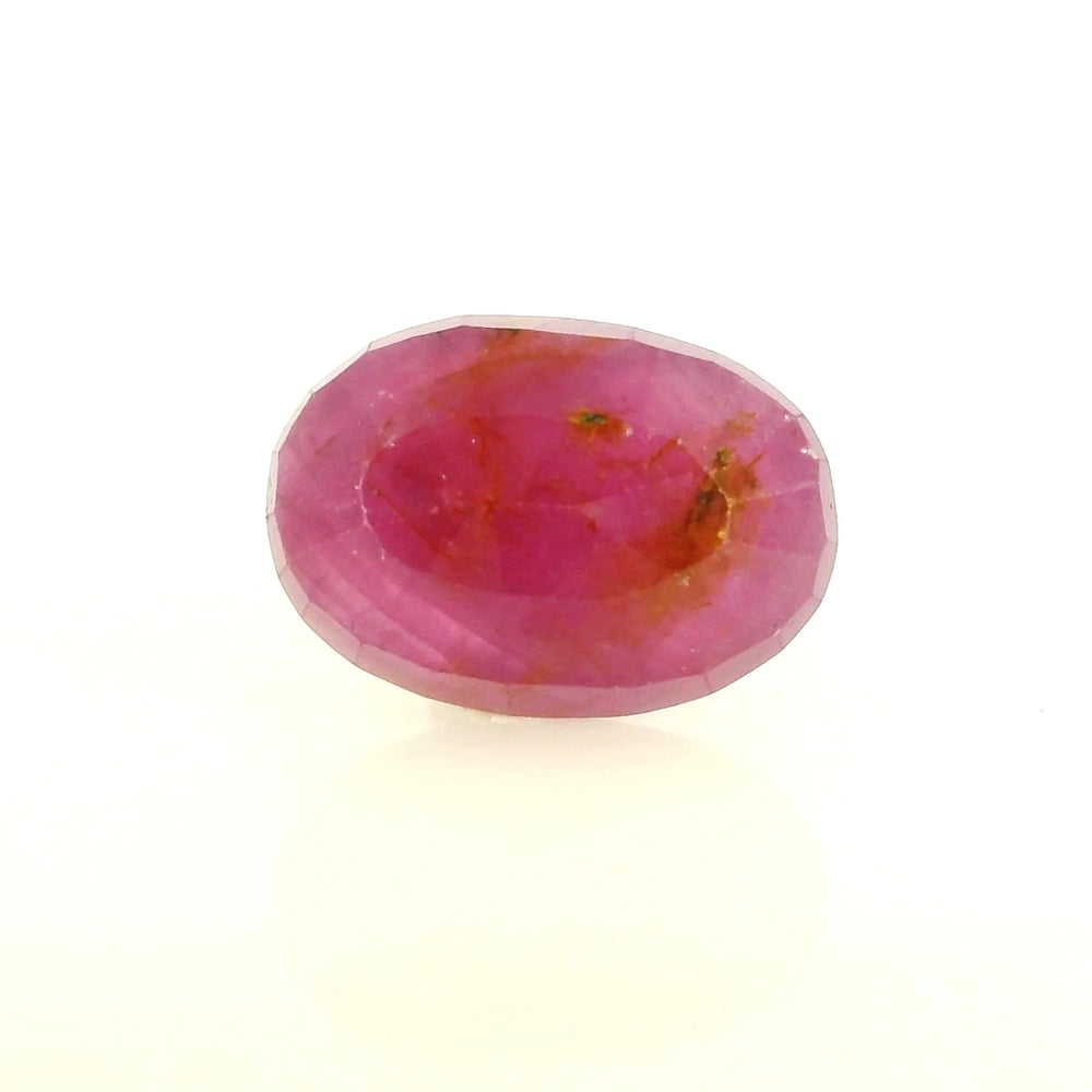 African Ruby (Manik) 4.45 Carat / 4.95 Ratti, Unheated and Untreated – No indications of treatment observed – back view