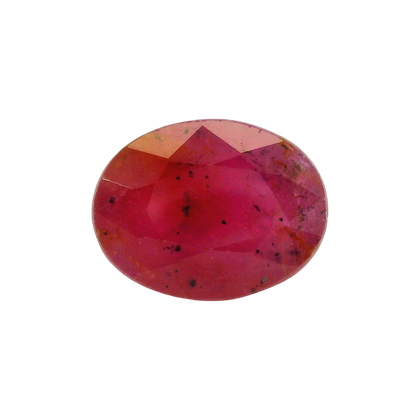 African Ruby (Manik) 4.46 Carat / 4.96 Ratti, Unheated and Untreated – No indications of treatment observed – front view