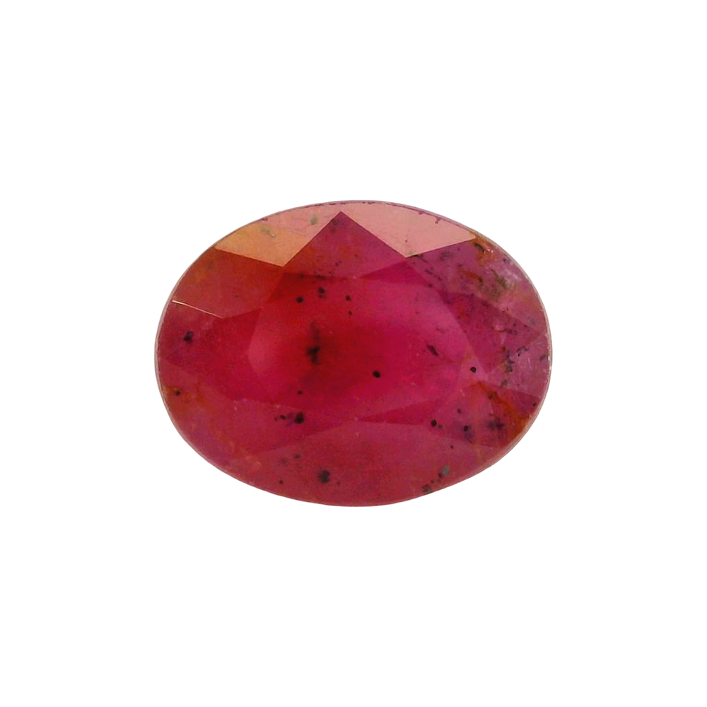 African Ruby (Manik) 4.46 Carat / 4.96 Ratti, Unheated and Untreated – No indications of treatment observed – front view