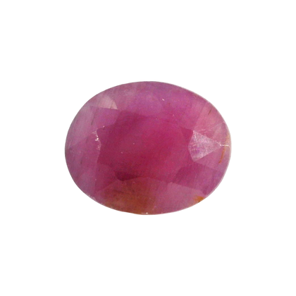 African Ruby (Manik) 9.68 Carat / 10.76 Ratti, Unheated and Untreated – No indications of treatment observed – front view