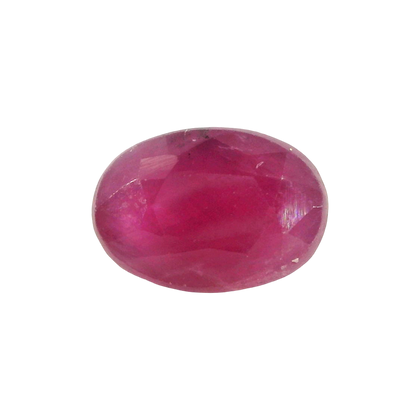 African Ruby (Manik) 4.42 Carat / 4.92 Ratti, Unheated and Untreated – No indications of treatment observed – front view