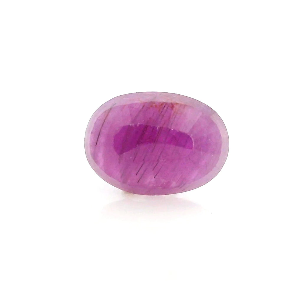 African Ruby (Manik) 5.29 Carat / 5.88 Ratti, Unheated and Untreated – No indications of treatment observed – back view