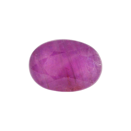 African Ruby (Manik) 5.29 Carat / 5.88 Ratti, Unheated and Untreated – No indications of treatment observed – front view