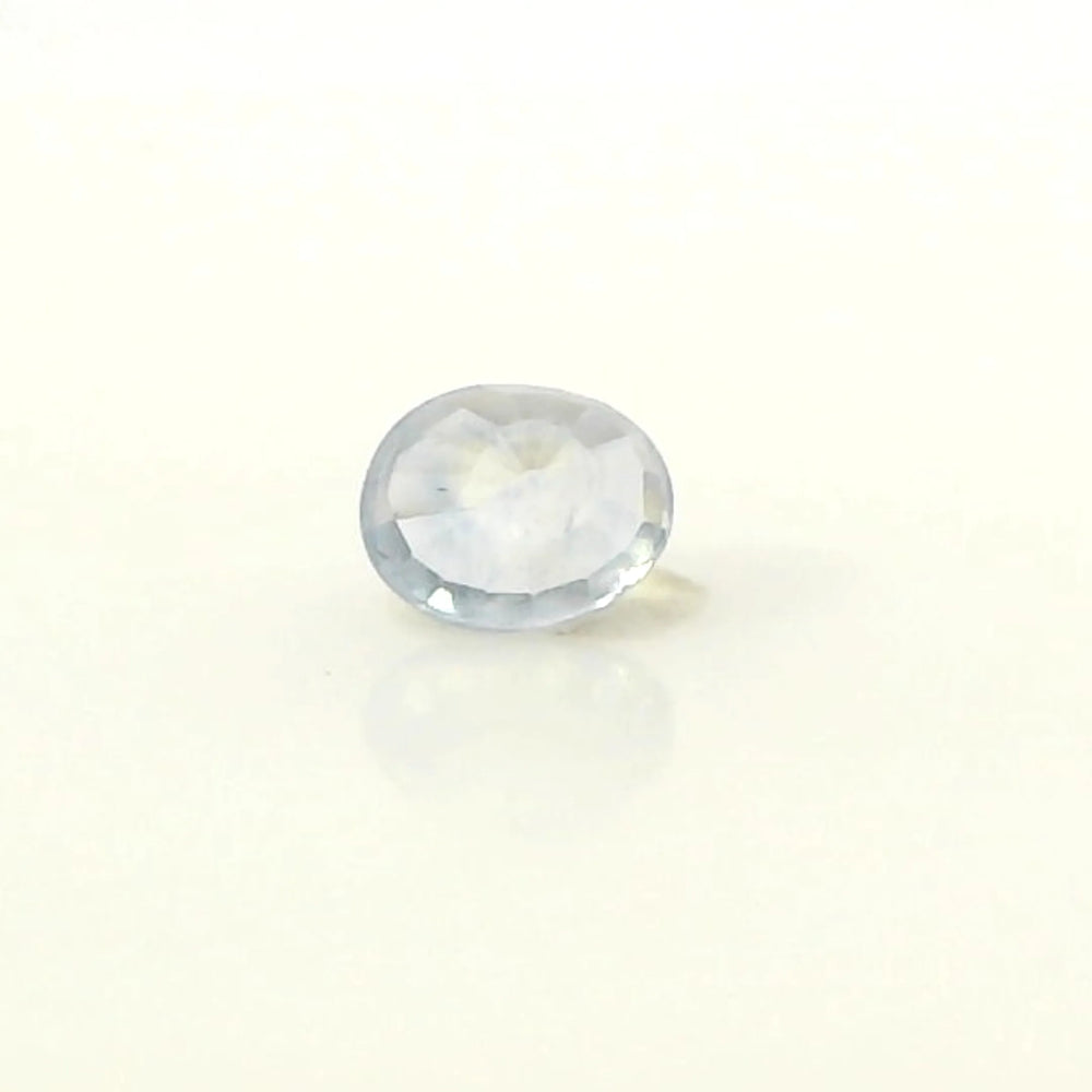 Kashmir Blue Sapphire (Neelam) 0.54 Carat / 0.6 Ratti, Unheated and Untreated – No indications of treatment observed – back view