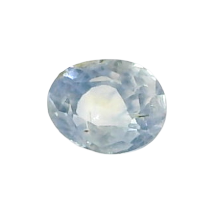 Kashmir Blue Sapphire (Neelam) 0.54 Carat / 0.6 Ratti, Unheated and Untreated – No indications of treatment observed – front view