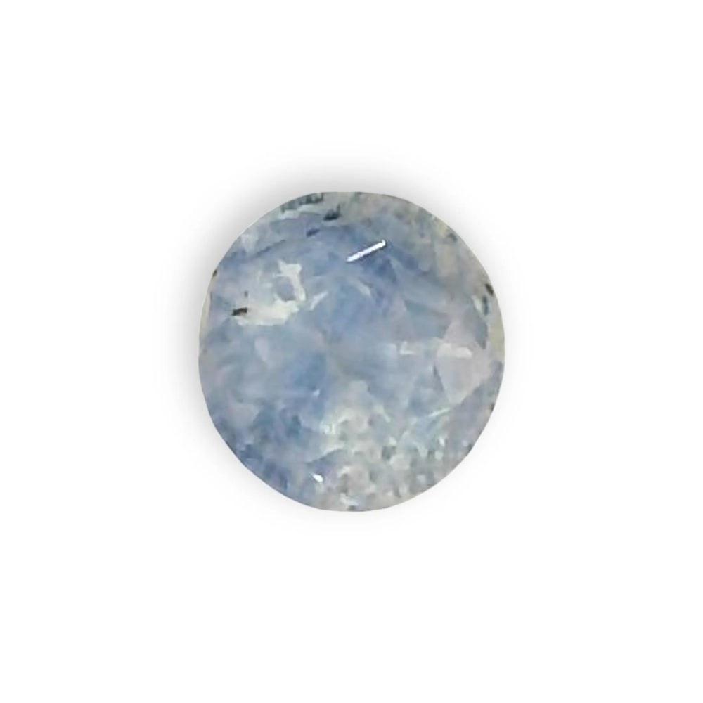 Kashmir Blue Sapphire (Neelam) 0.63 Carat / 0.7 Ratti, Unheated and Untreated – No indications of treatment observed – top view