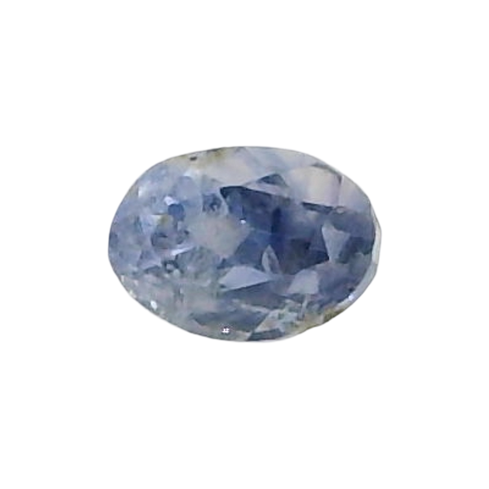 Kashmir Blue Sapphire (Neelam) 0.65 Carat / 0.73 Ratti, Unheated and Untreated – No indications of treatment observed – front view