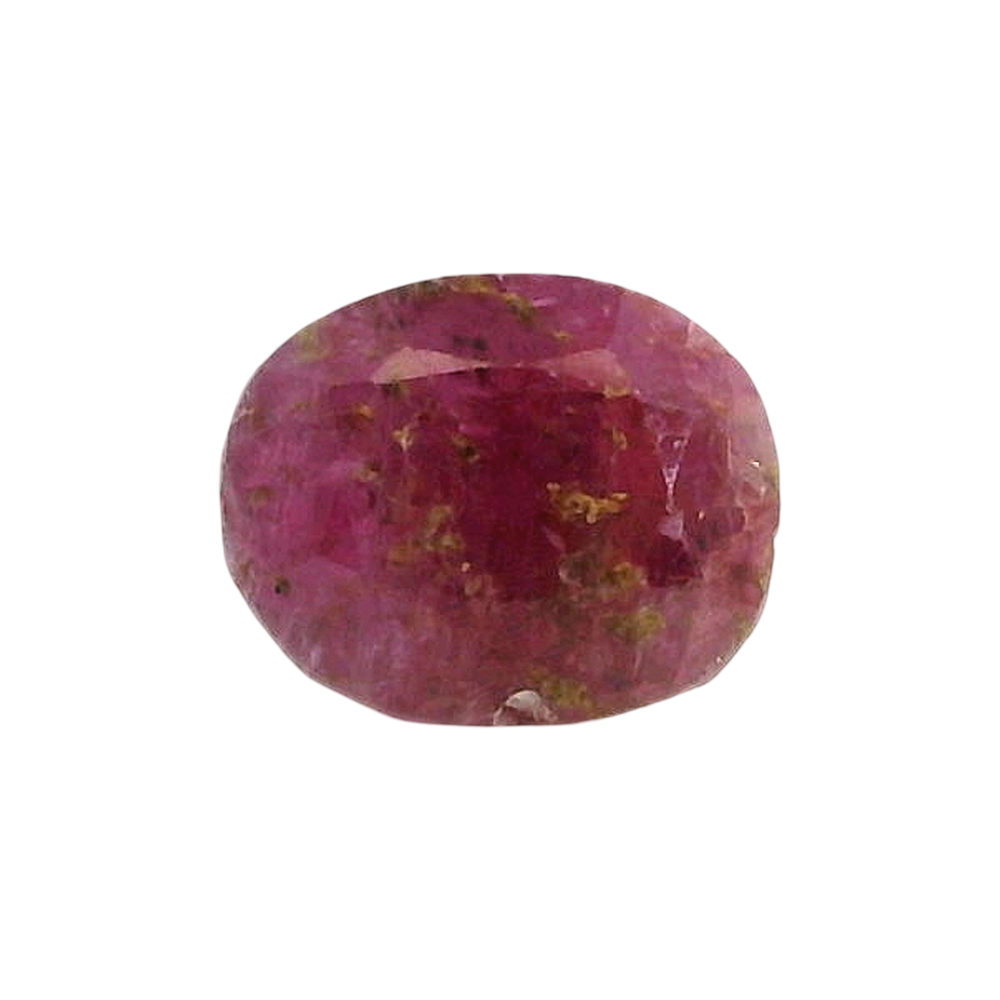 Burmese Ruby (Manik) 4.67 Carat / 5.19 Ratti, Unheated and Untreated – No indications of treatment observed – front view