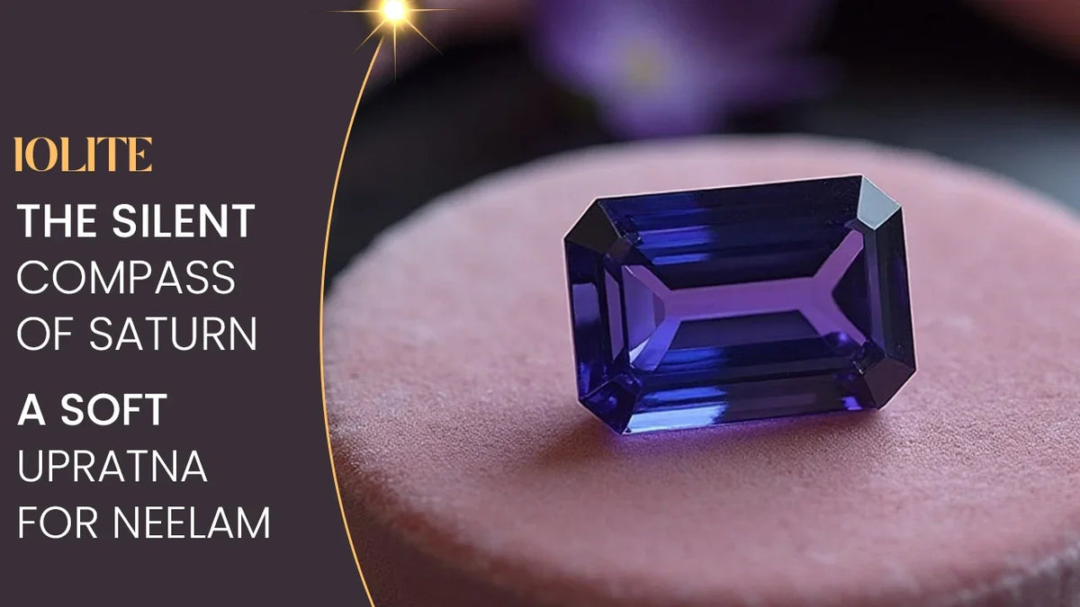 Iolite: The Silent Compass of Saturn | A Soft Upratna for Neelam
