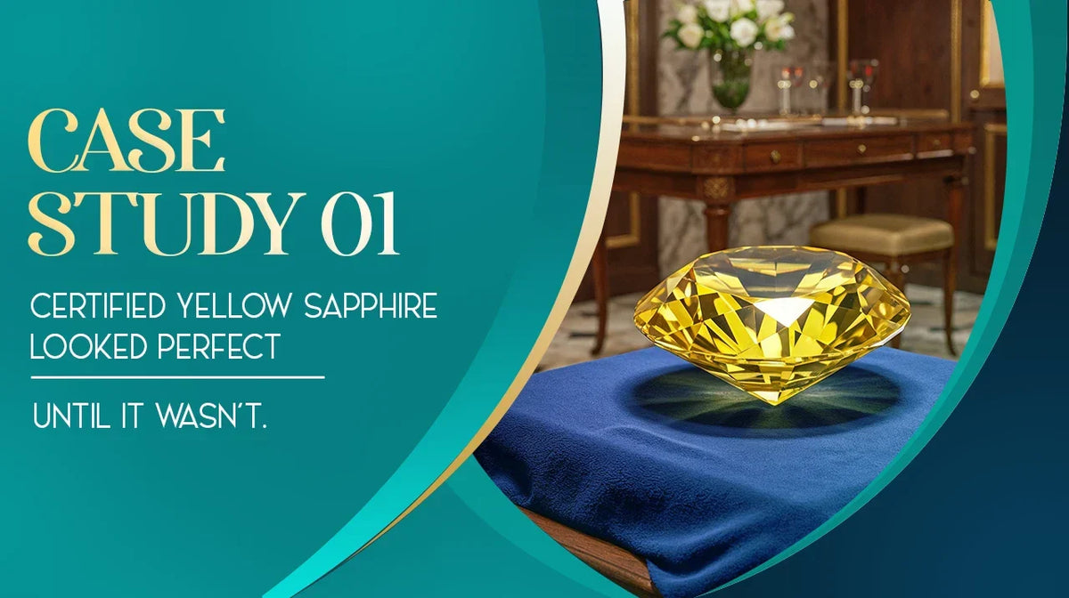 Case Study 01: Certified Yellow Sapphire Looked Perfect. Until It Wasn’t.