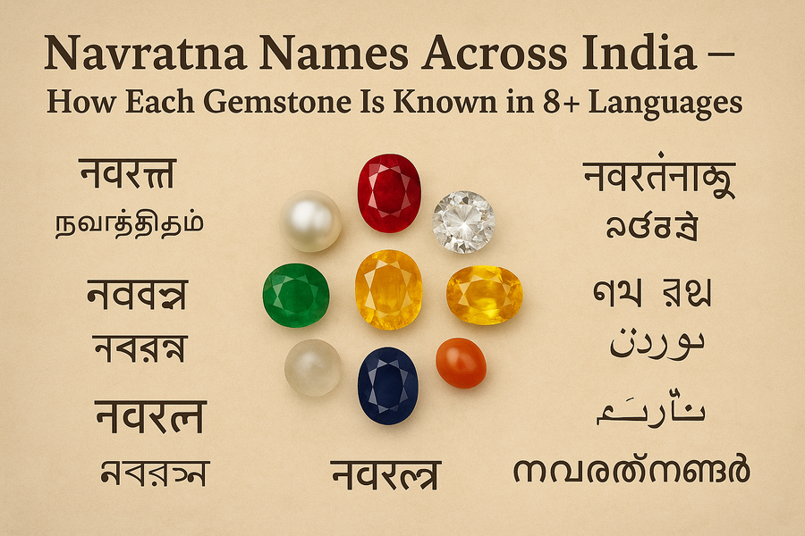 Navratna Names Across India – How Each Gemstone Is Known in 8+ Languages