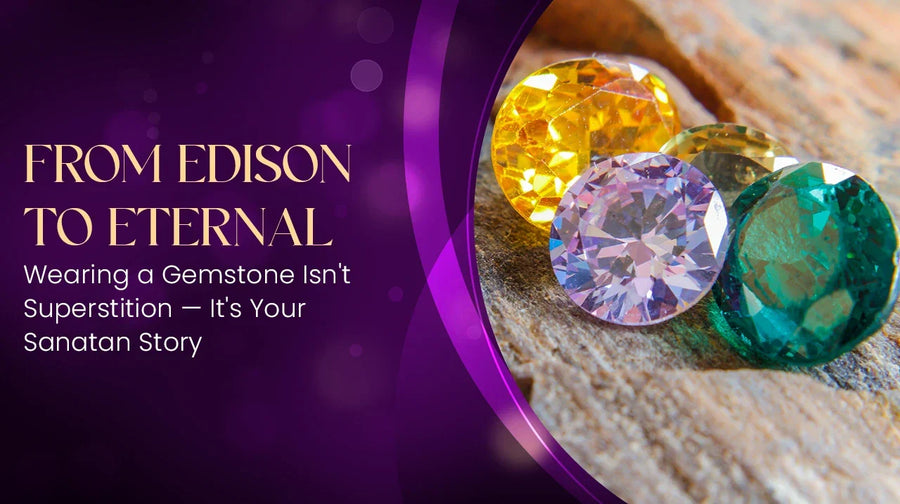 From Edison to Eternal: Wearing a Gemstone Isn't Superstition — It's Your Sanatan Story