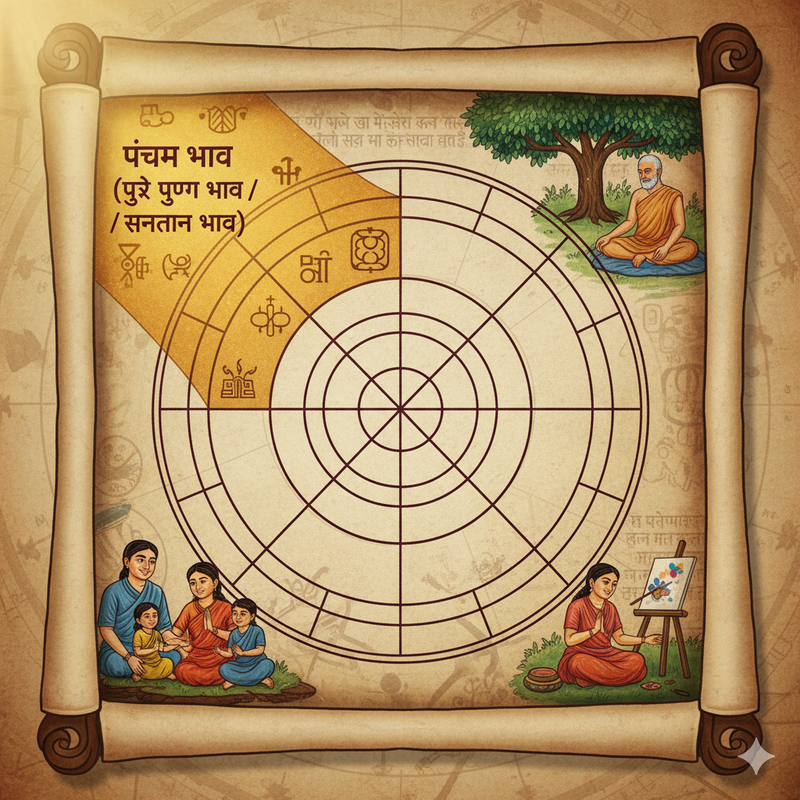 पंचम भाव (पूर्व पुण्य भाव / संतान भाव)