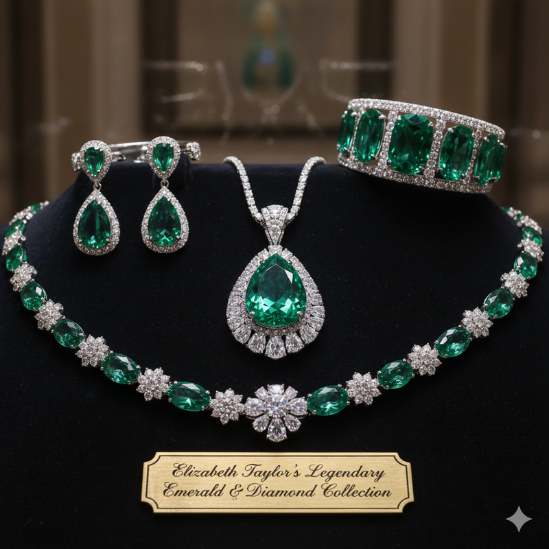 Elizabeth Taylor’s Legendary Emerald & Diamond Collection