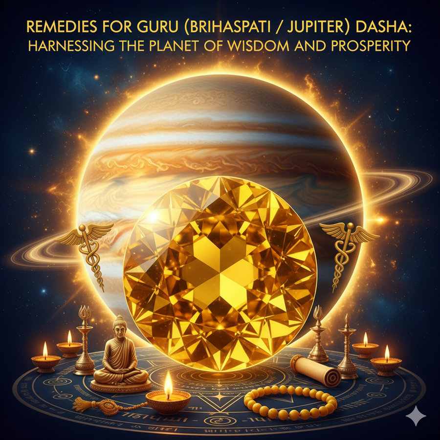 Remedies for Guru (Brihaspati / Jupiter) Dasha: Harnessing the Planet of Wisdom and Prosperity