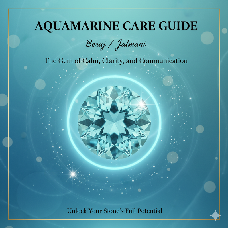 Aquamarine (Beruj / Jalmani) Care Guide- The Gem of Calm, Clarity, and Communication