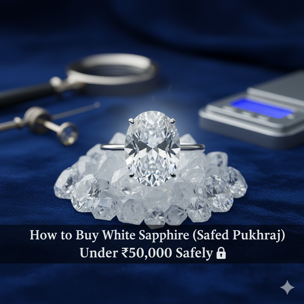 How to Buy White Sapphire (Safed Pukhraj) Under ₹50,000 Safely
