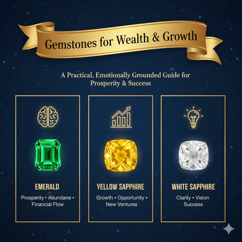 Which Gemstone Should You Wear for Wealth & Growth (Dhan Yog)?
