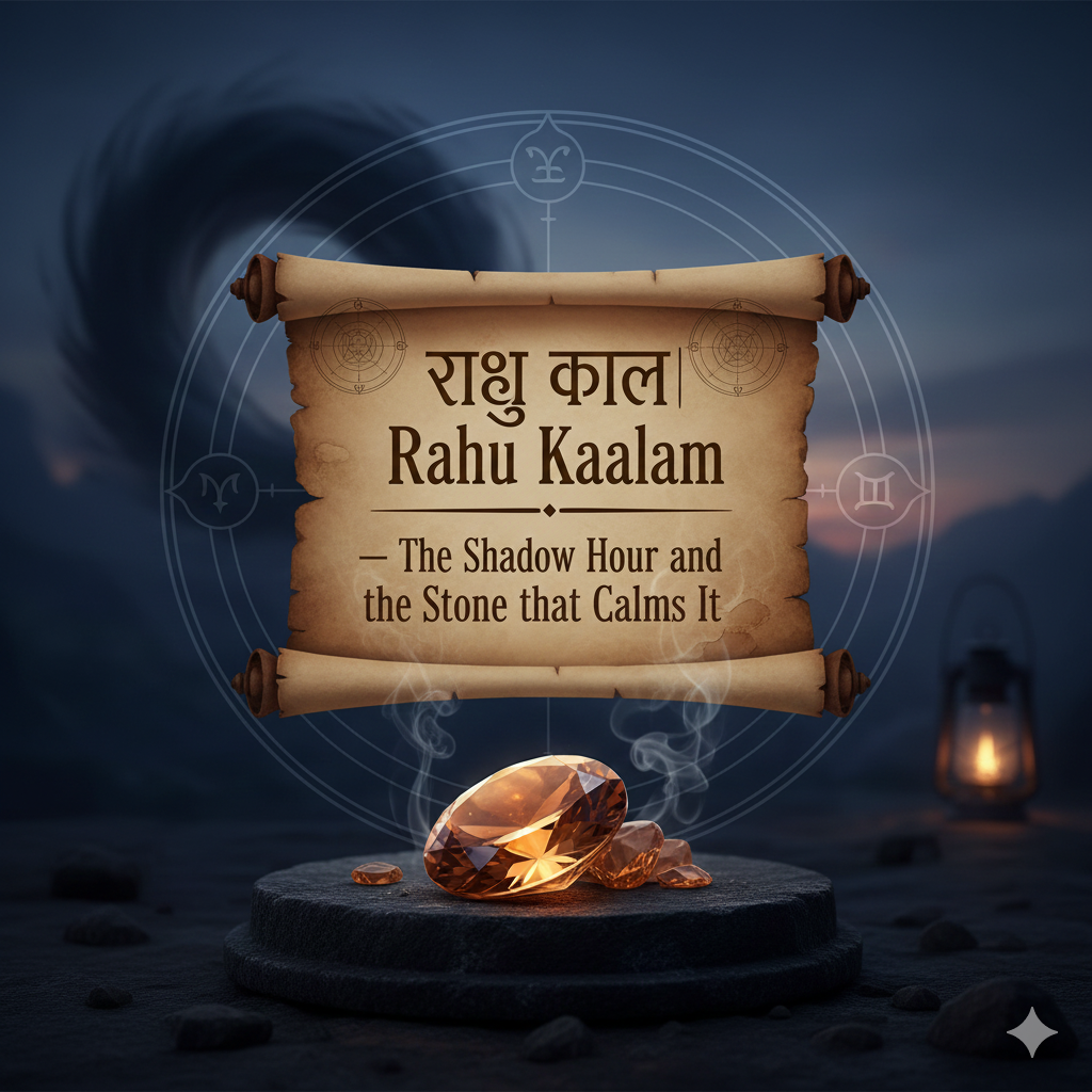 राहु काल | Rahu Kaalam — The Shadow Hour and the Stone that Calms It