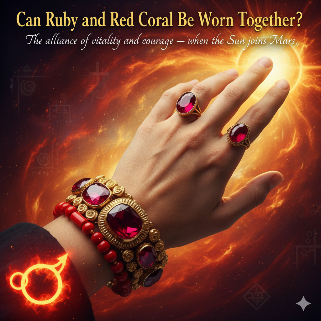 Can Ruby and Red Coral Be Worn Together?