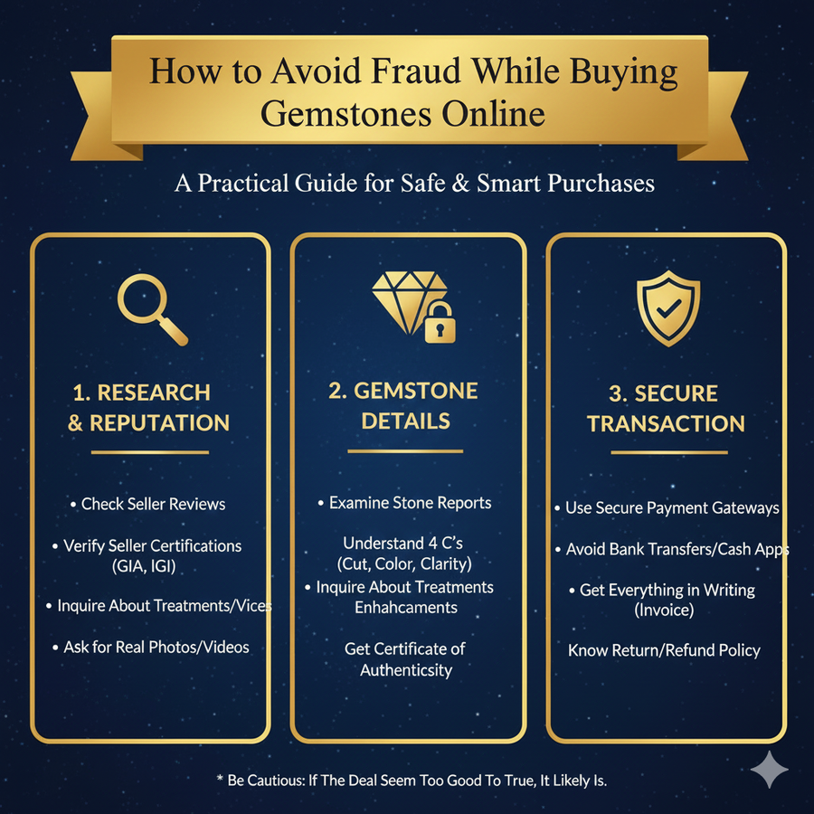 How to Avoid Fraud While Buying Gemstones Online