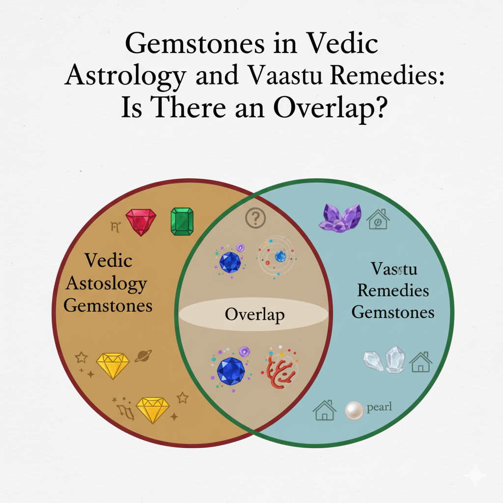 Gemstones in Vedic Astrology and Vaastu Remedies: Is There an Overlap?