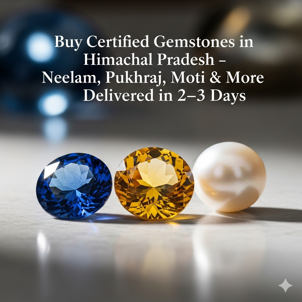 Buy Certified Gemstones in Himachal Pradesh – Neelam, Pukhraj, Moti & More Delivered in 2–3 Days