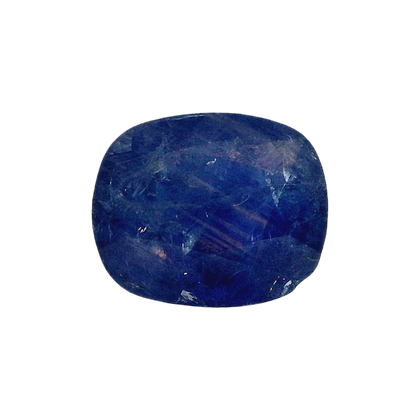 Burmese Blue Sapphire (Neelam) 6.37 Carat / 7.08 Ratti, Unheated and Untreated – No indications of treatment observed – front view