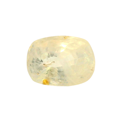 Sri Lankan Yellow Sapphire (Pukhraj) 4.11 Carat / 4.57 Ratti, Unheated and Untreated – No indications of treatment observed – front view