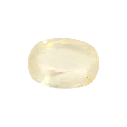 Sri Lankan Yellow Sapphire (Pukhraj) 3.08 Carat / 3.43 Ratti, Unheated and Untreated – No indications of treatment observed – front view