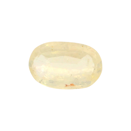 Sri Lankan Yellow Sapphire (Pukhraj) 4.24 Carat / 4.72 Ratti, Unheated and Untreated – No indications of treatment observed – front view