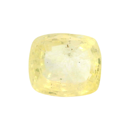 Sri Lankan Yellow Sapphire (Pukhraj) 3.76 Carat / 4.18 Ratti, Unheated and Untreated – No indications of treatment observed – front view